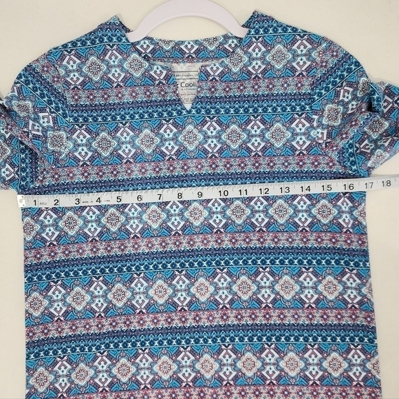 Coolibar UPF 50+ Tunic Dress Cover-up 3/4 Sleeves Large - Picture 8 of 9